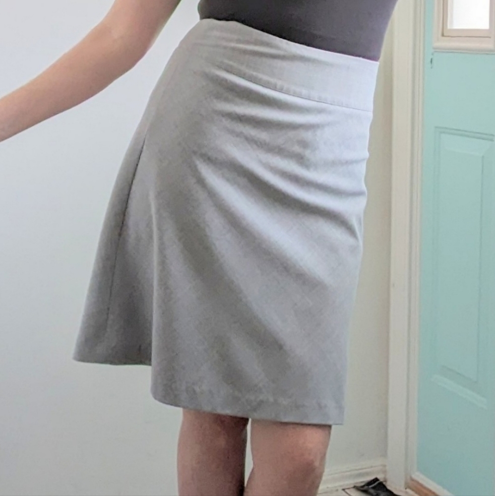 Express Design Studios A Line Gray Skirt